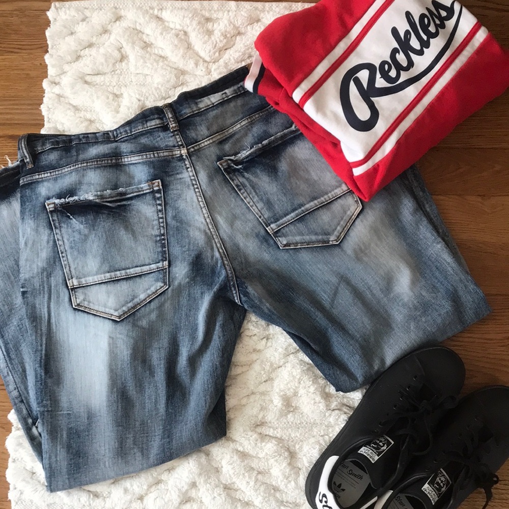 Jordan Craig Wolverine Motto Denim 42/32 Strt Leg